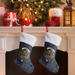 Agnew Modern Tartan Crest Christmas Stocking