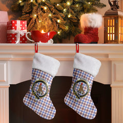 Boswell Modern Tartan Crest Christmas Stocking