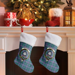 Pitcairn Hunting Tartan Crest Christmas Stocking