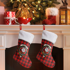 Wemyss Modern Tartan Crest Christmas Stocking