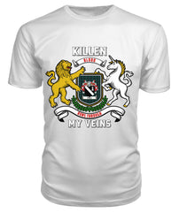 Killen Tartan Crest 2D T-shirt - Blood Runs Through My Veins Style