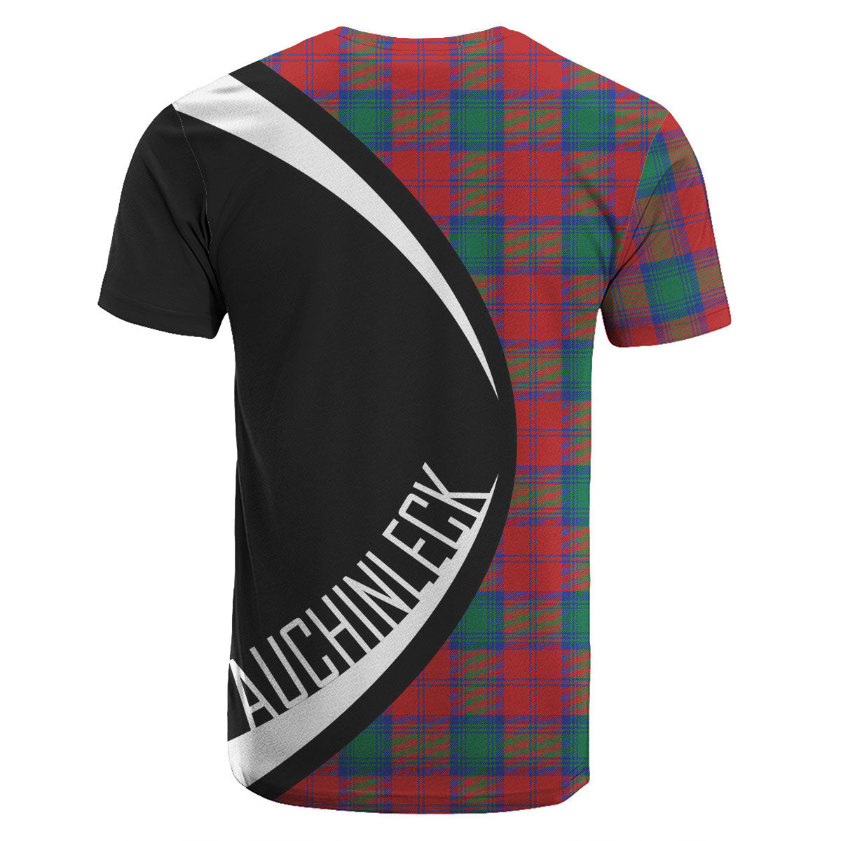 Auchinleck Tartan Crest T-shirt - Circle Style