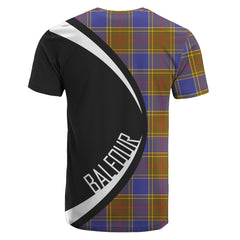 Balfour Modern Tartan Crest T-shirt - Circle Style