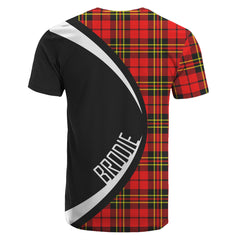 Brodie Modern Tartan Crest T-shirt - Circle Style