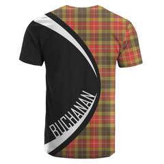 Buchanan Old Set Weathered Tartan Crest T-shirt - Circle Style