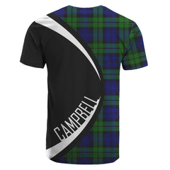 Campbell Modern Tartan Crest T-shirt - Circle Style