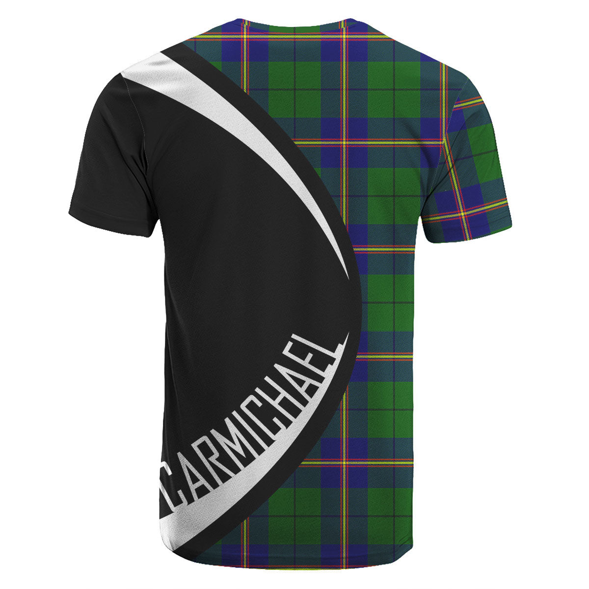 Carmichael Modern Tartan Crest T-shirt - Circle Style