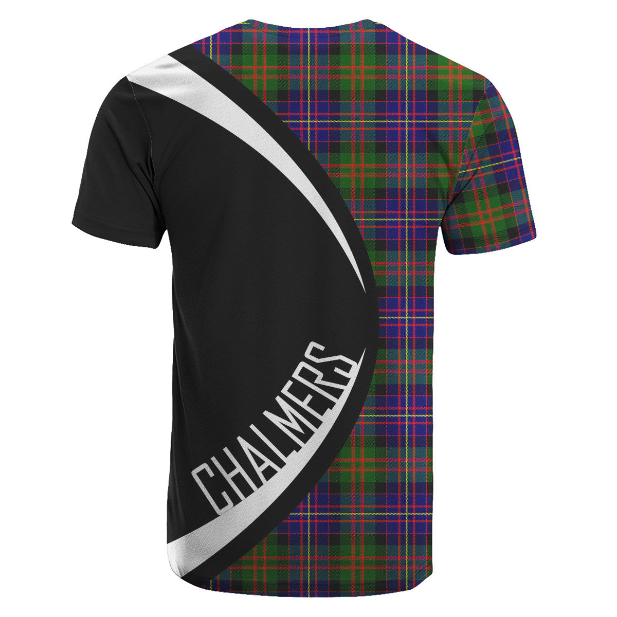 Chalmers (Balnacraig) Tartan Crest T-shirt - Circle Style