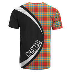 Chattan Tartan Crest T-shirt - Circle Style