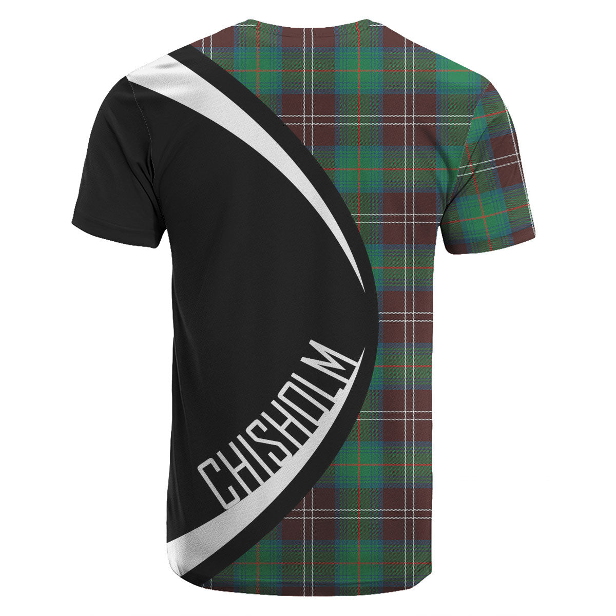 Chisholm Hunting Ancient Tartan Crest T-shirt - Circle Style