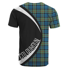 Colquhoun Ancient Tartan Crest T-shirt - Circle Style