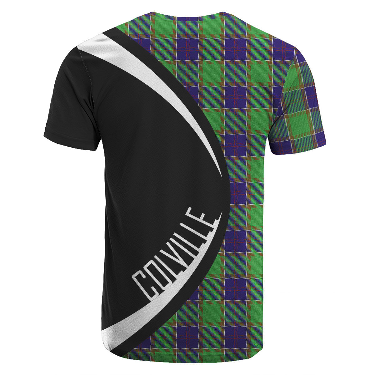 Colville Tartan Crest T-shirt - Circle Style