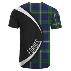 Forbes Modern Tartan Crest T-shirt - Circle Style