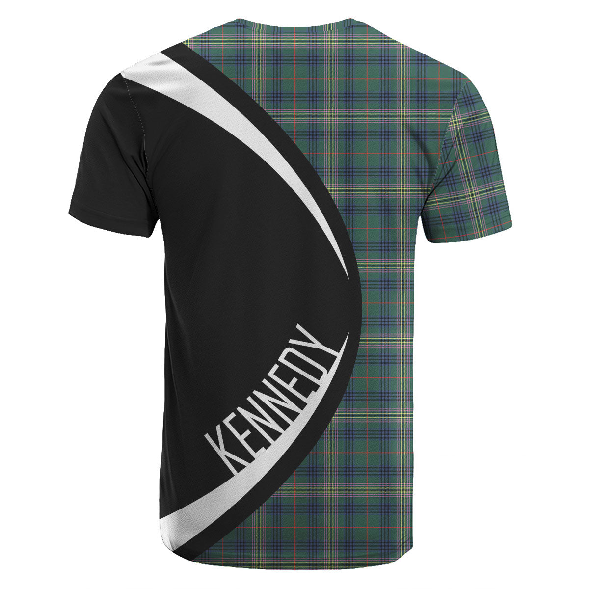 Kennedy Modern Tartan Crest T-shirt - Circle Style