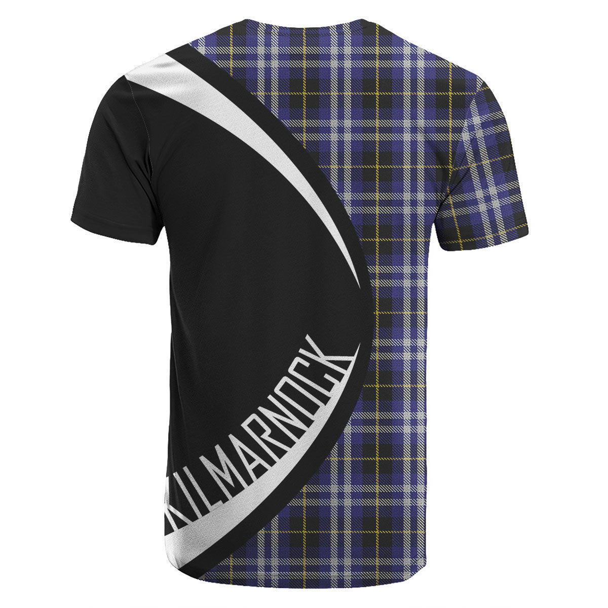 Kilmarnock Tartan Crest T-shirt - Circle Style