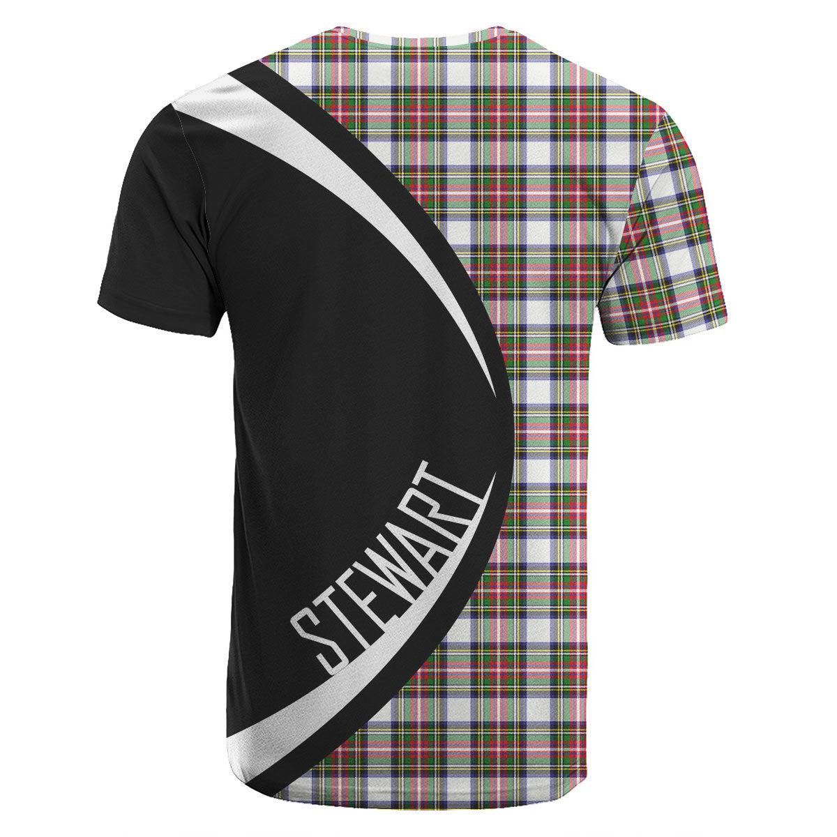 Stewart Dress Modern Tartan Crest T-shirt - Circle Style