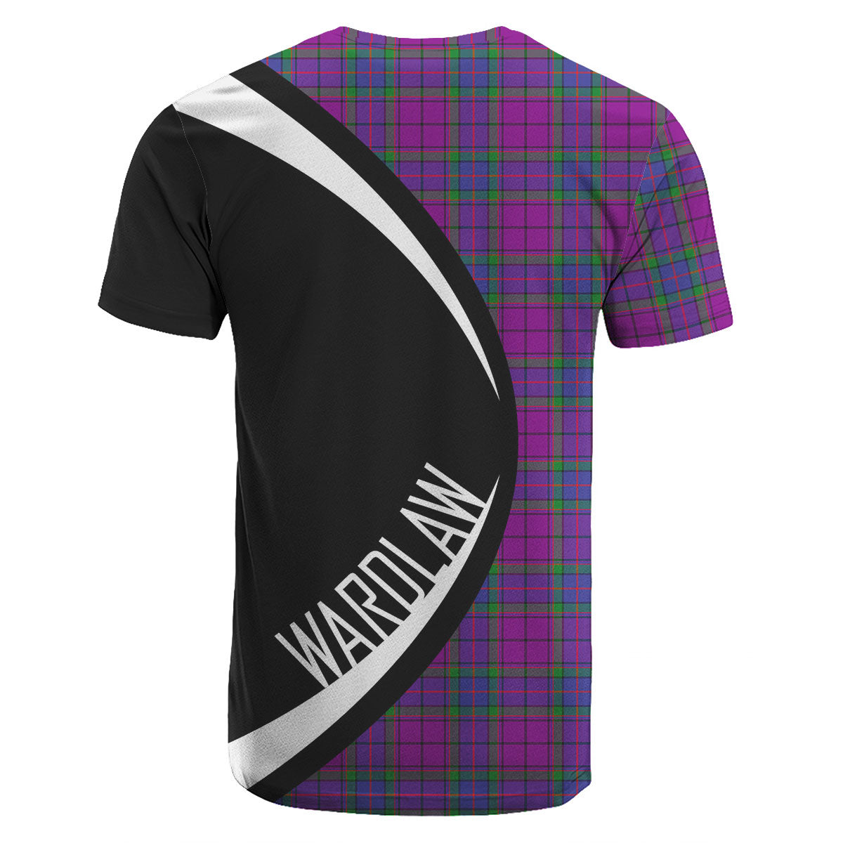 Wardlaw Modern Tartan Crest T-shirt - Circle Style