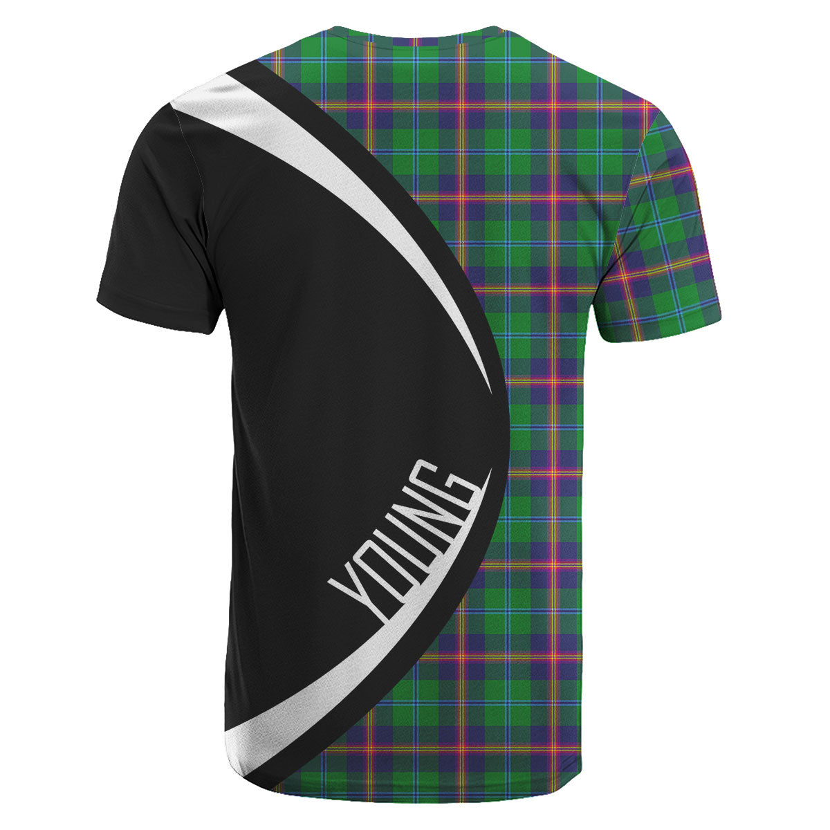 Young Modern Tartan Crest T-shirt - Circle Style