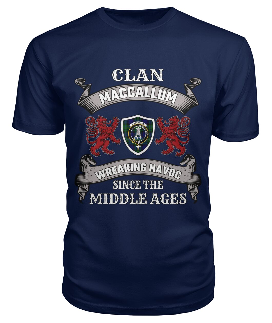 MacCallum Family Tartan - 2D T-shirt