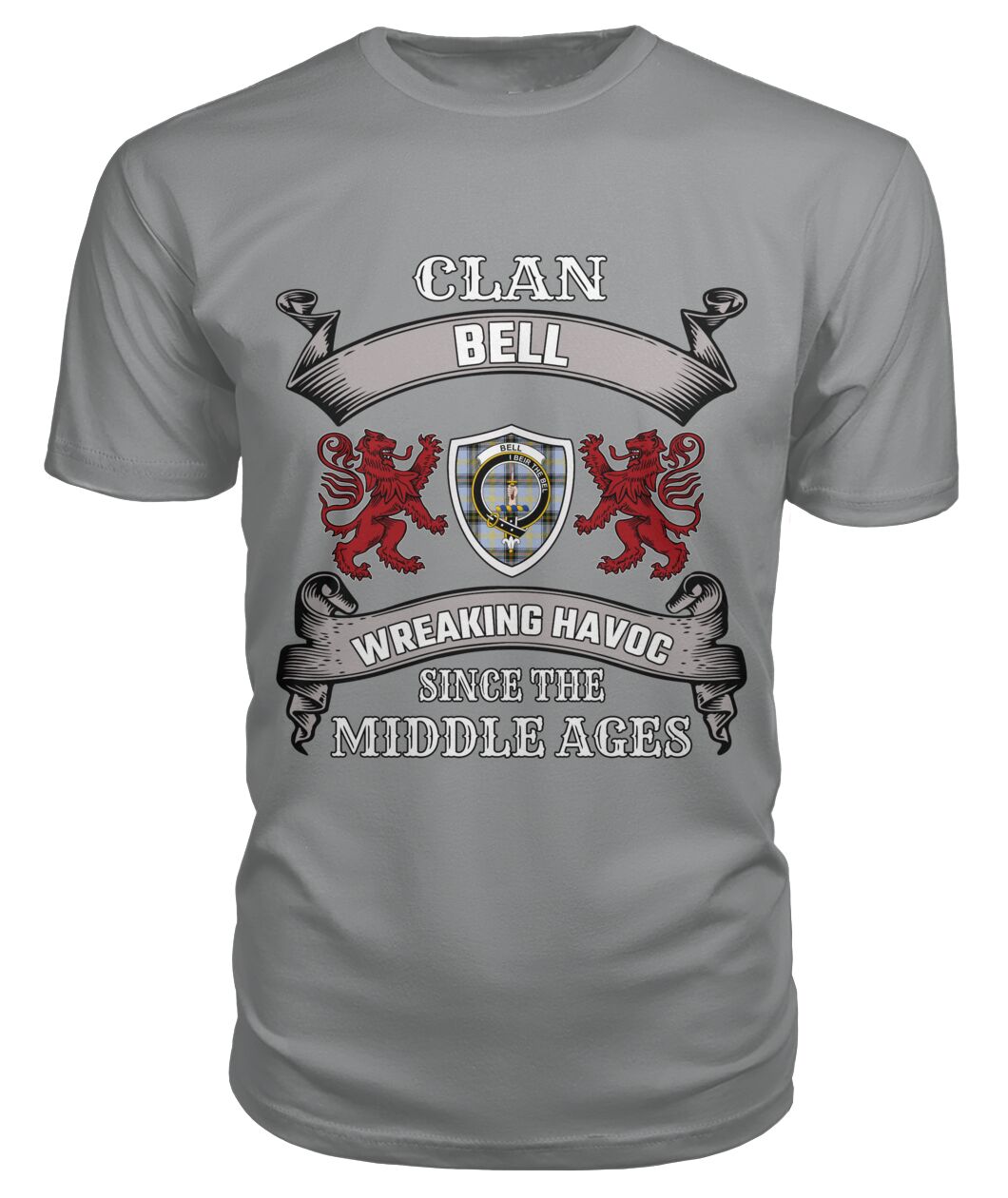 Bell Family Tartan - 2D T-shirt