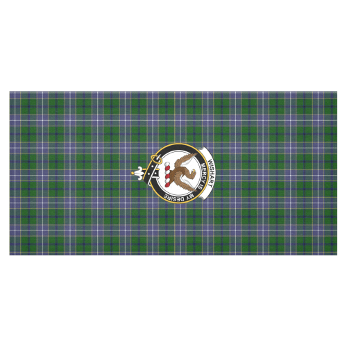 Wishart Tartan Crest Tablecloth