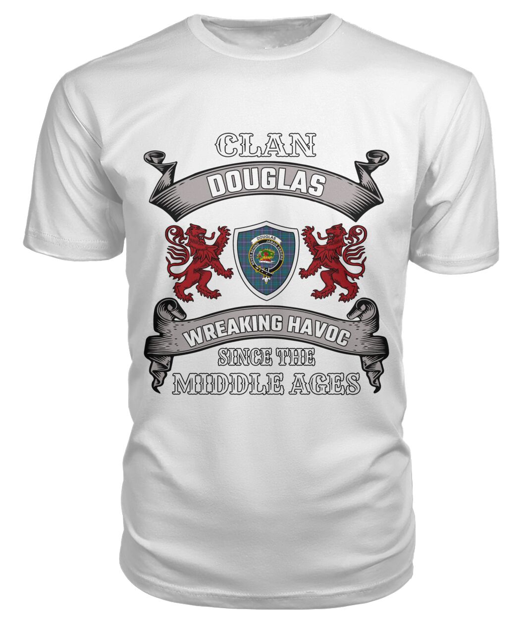 Douglas Family Tartan - 2D T-shirt