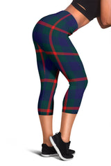 Agnew Family Modern Tartan Capris Leggings