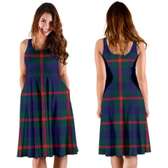 Agnew Family Modern Tartan Midi Dress