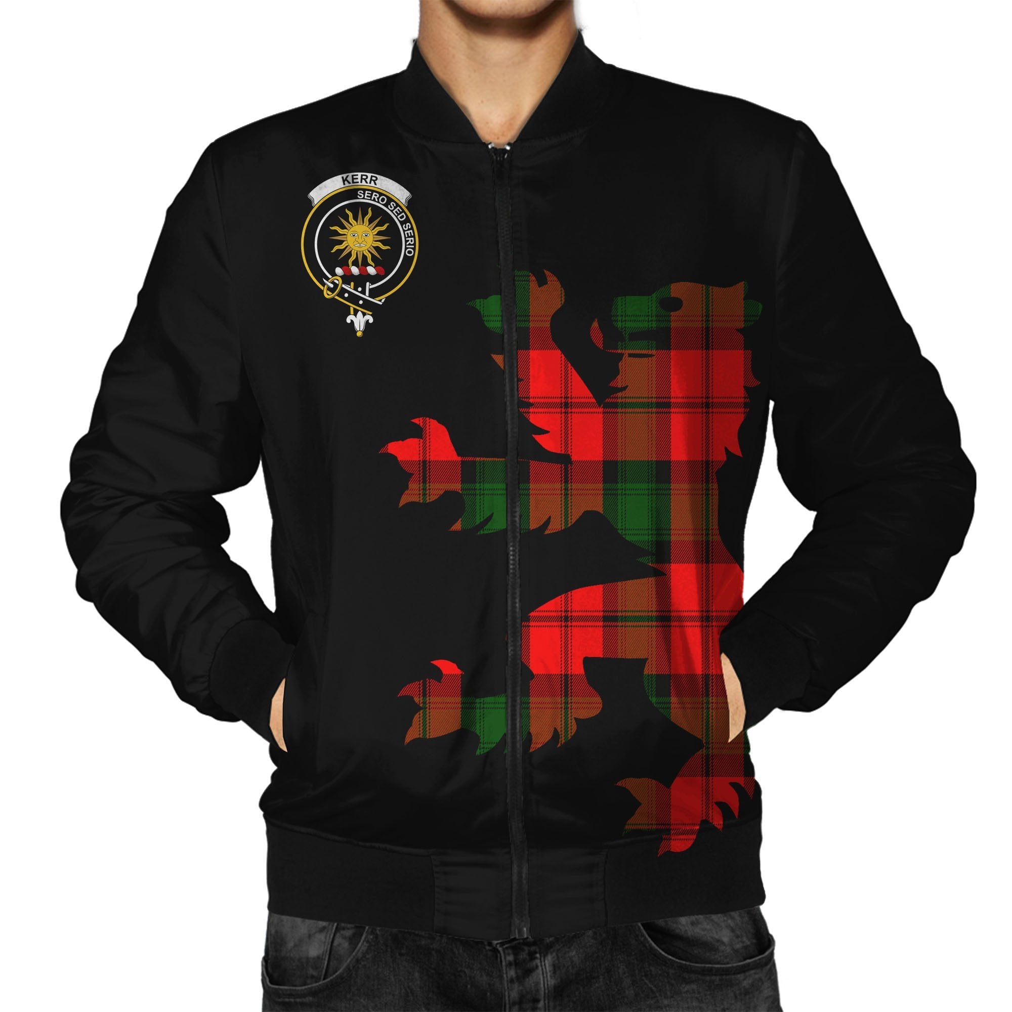 Kerr Tartan Bomber Jacket Lion & Thistle