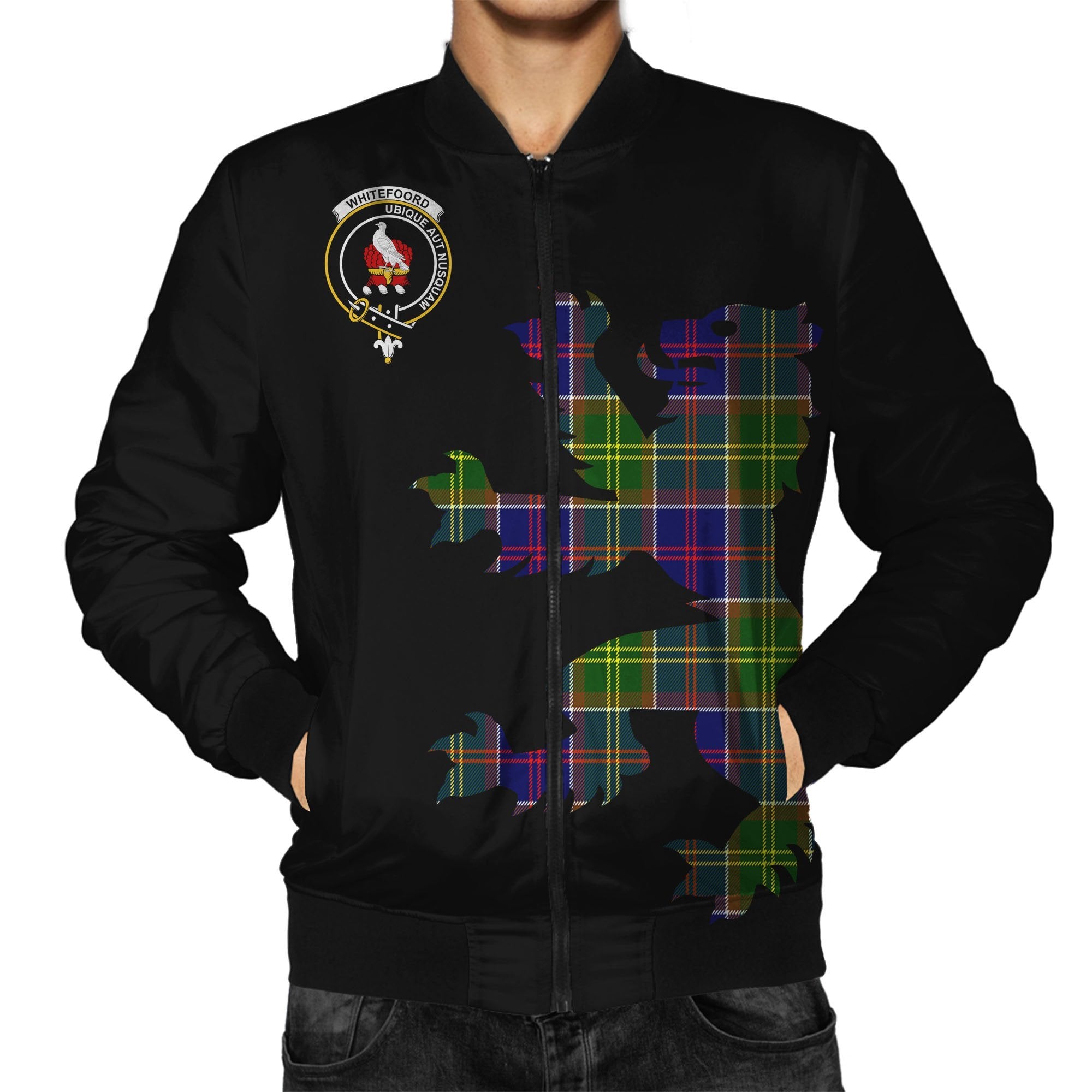 Whitefoord Tartan Bomber Jacket Lion & Thistle
