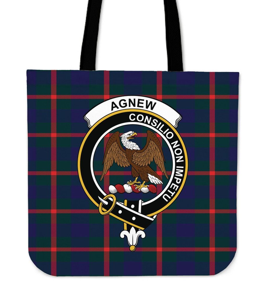 Agnew Family Tartan Crest Tote Bag