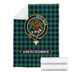 Abercrombie family Tartan Crest Blanket - 3 Sizes