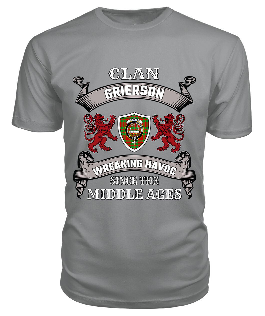 Grierson Family Tartan - 2D T-shirt