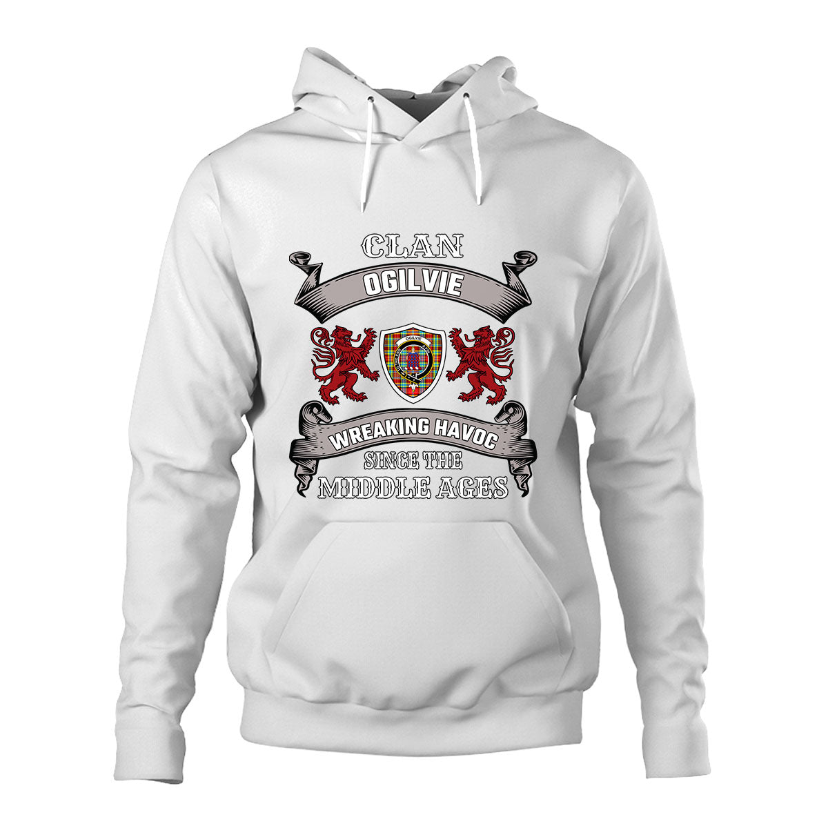 Ogilvie Family Tartan - 2D Unisex Hoodie