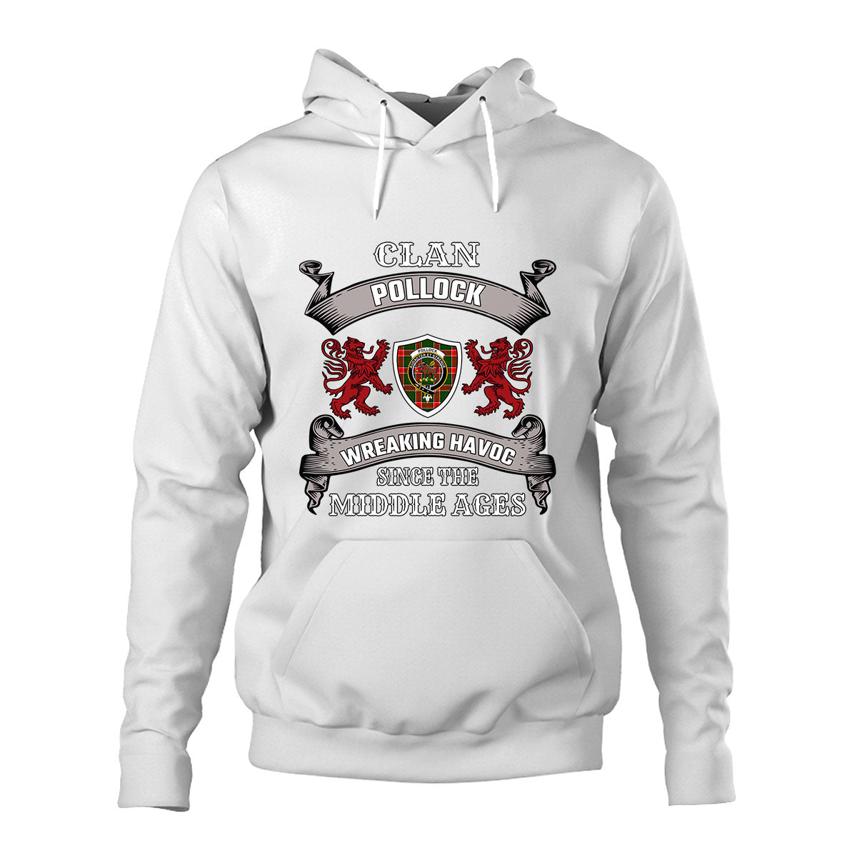 Pollock Family Tartan - 2D Unisex Hoodie