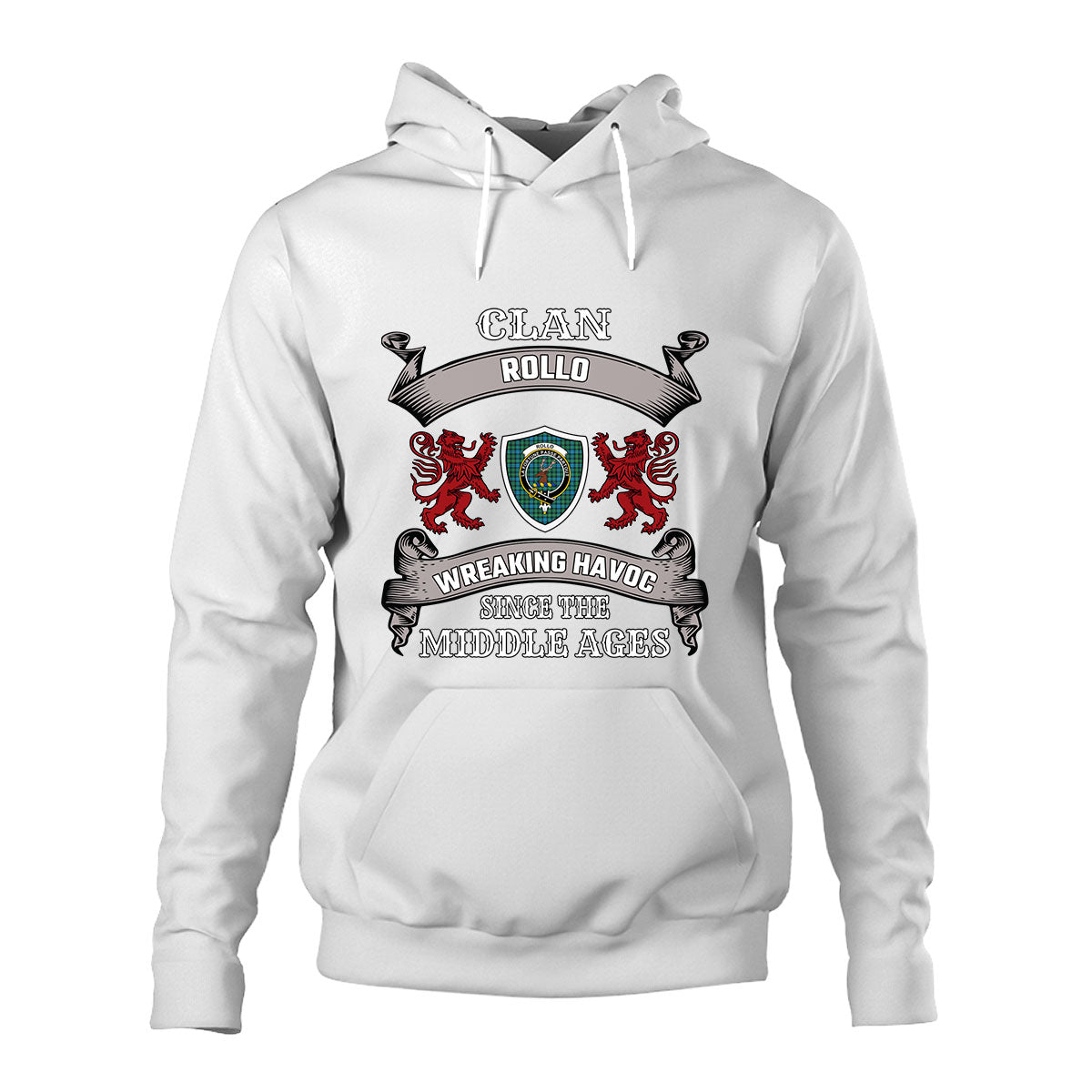 Rollo Ancient Family Tartan - 2D Unisex Hoodie