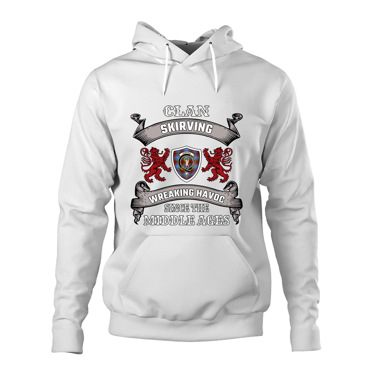 Skirving Family Tartan - 2D Unisex Hoodie