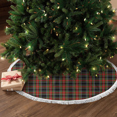 Stewart Black Tartan Christmas Tree Skirt