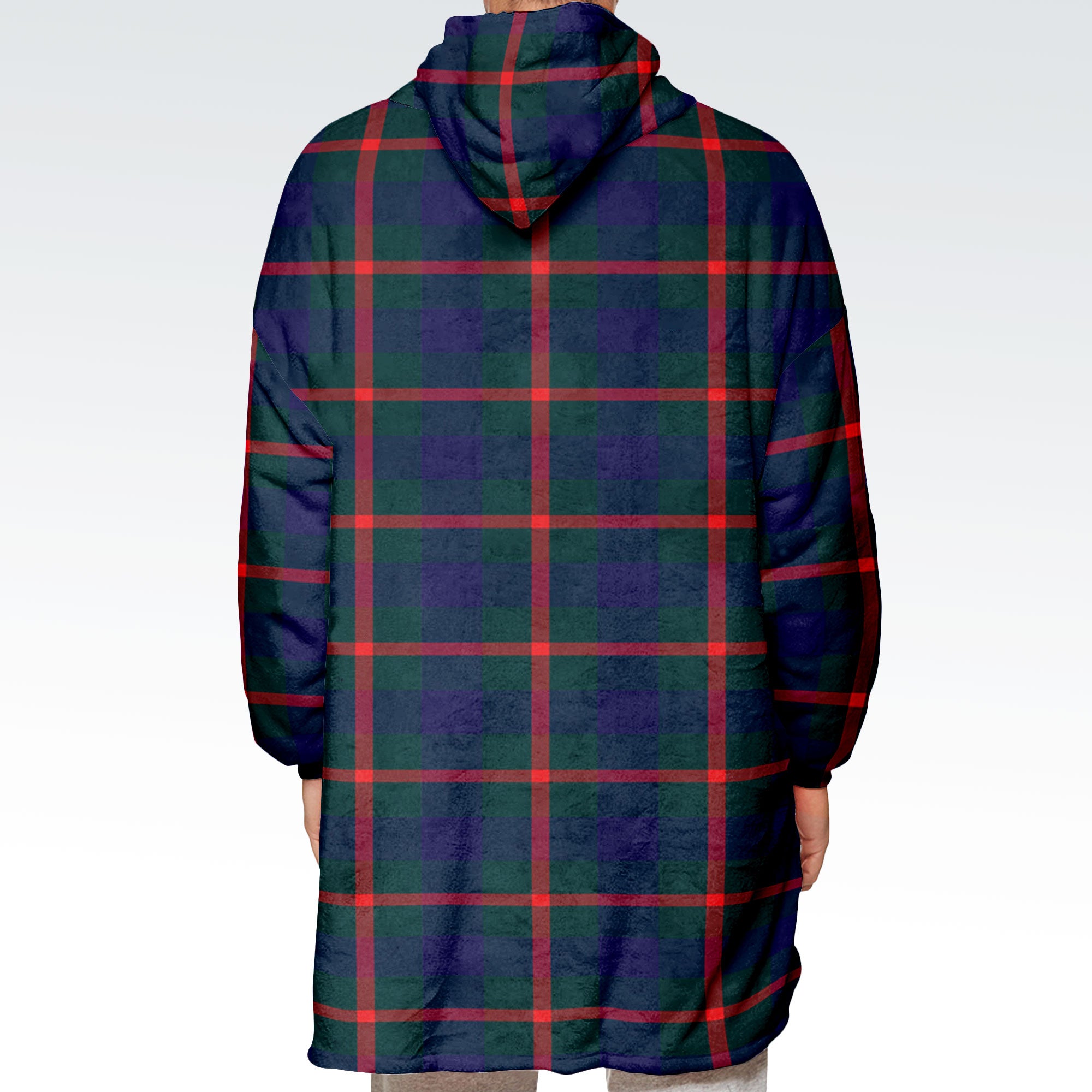 Agnew Modern Tartan Hoodie Blanket