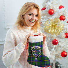 Carmichael Modern Tartan Crest Christmas Stocking