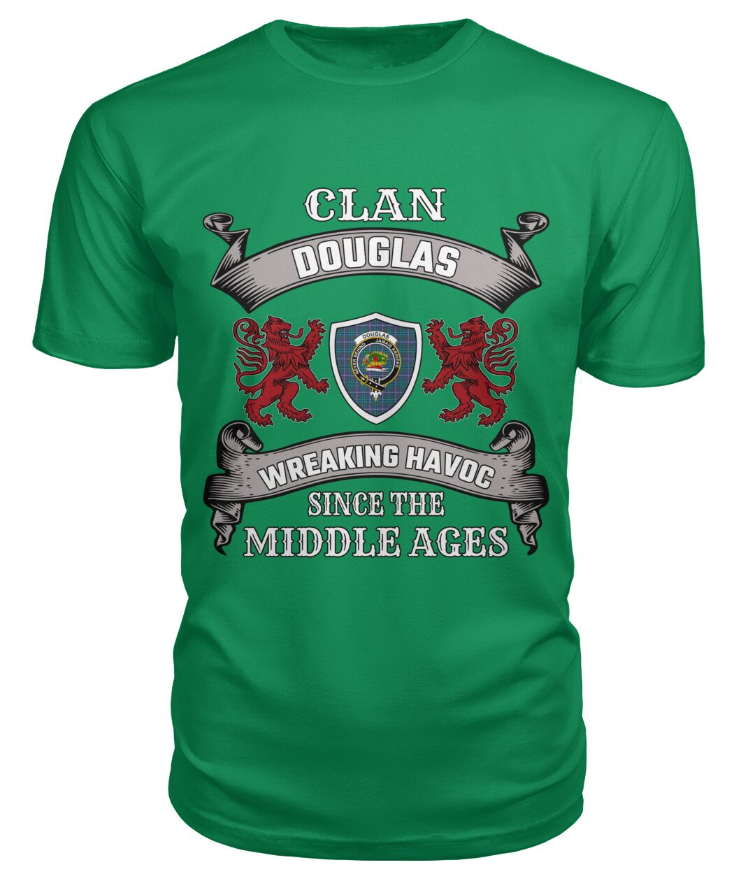 Douglas Family Tartan - 2D T-shirt