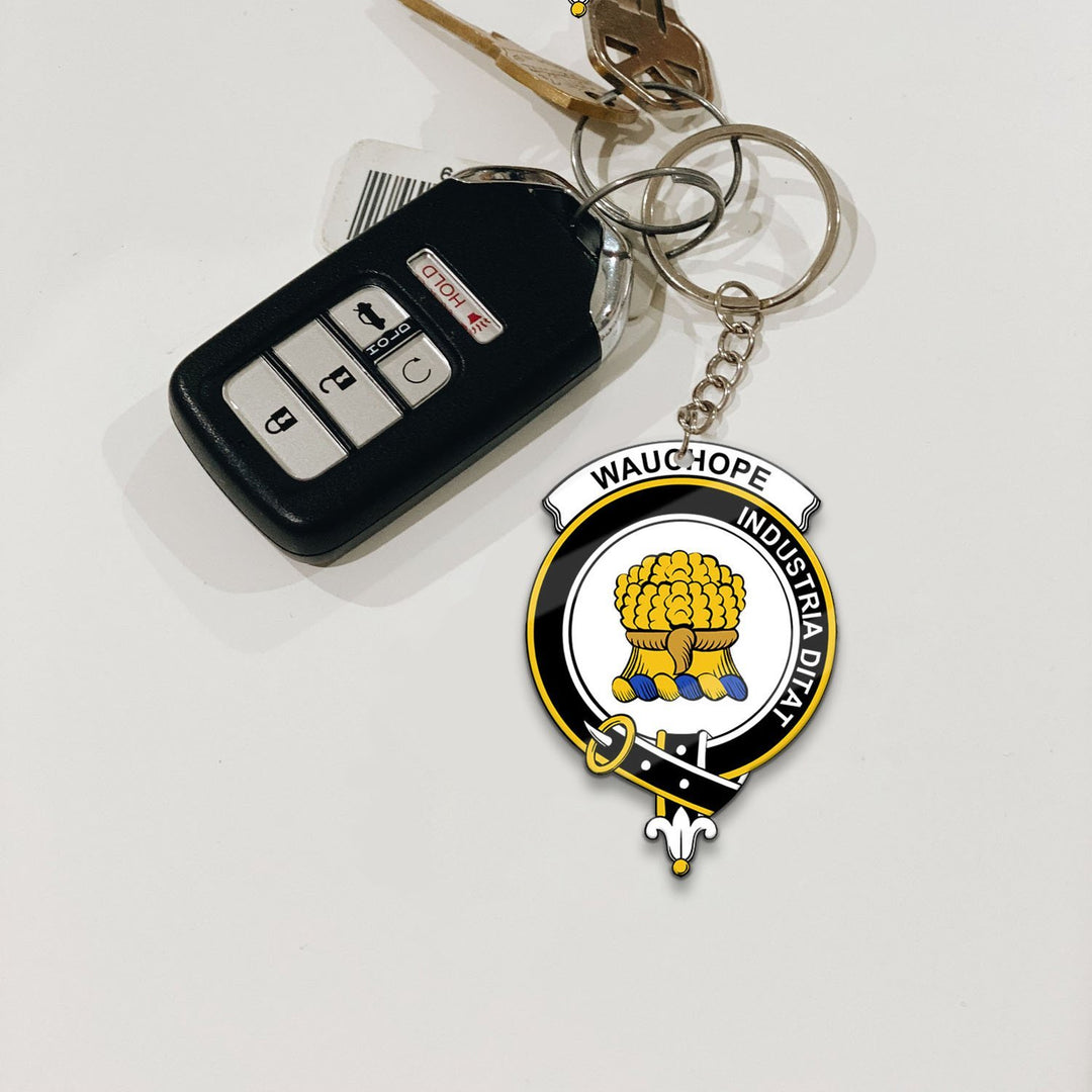 Wauchope (or Waugh) Crest Keychain