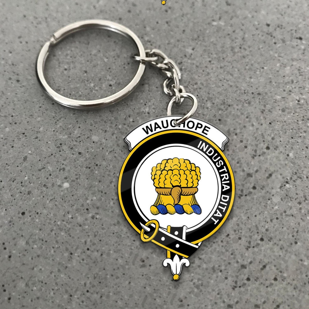 Wauchope (or Waugh) Crest Keychain