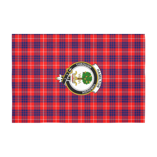 Hamilton Tartan Crest Tablecloth