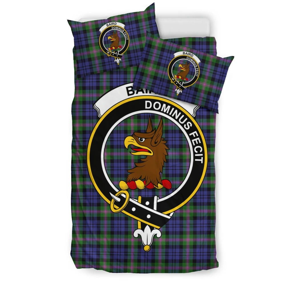 Baird Family Tartan Crest Bedding Set