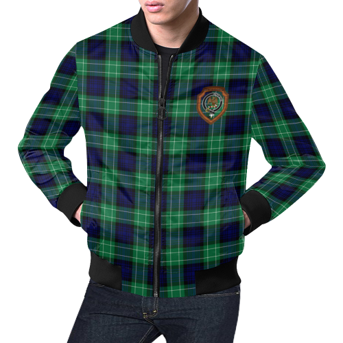 Abercrombie Family Tartan Crest Bomber Jacket