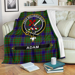 Adam Family Tartan Crest Blankets