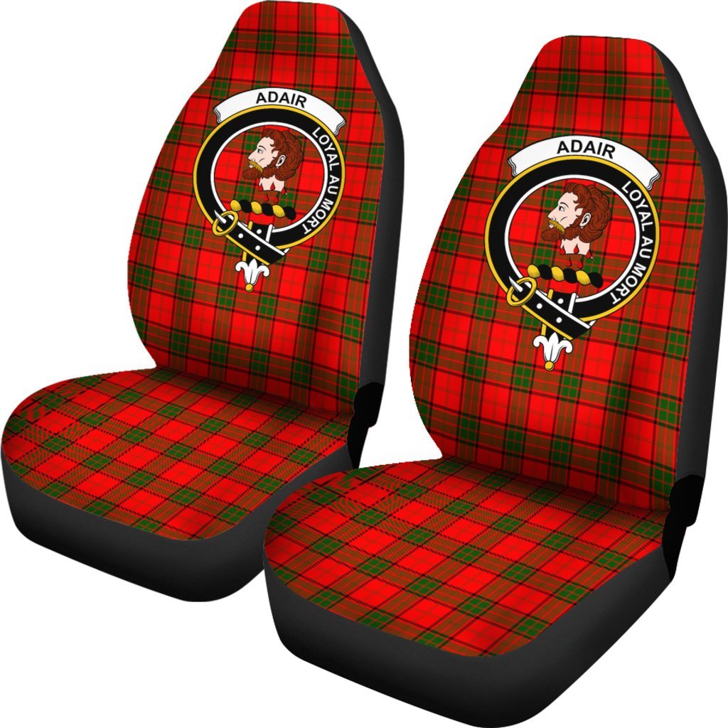 Adair Family Tartan Crest Car Seat Cover