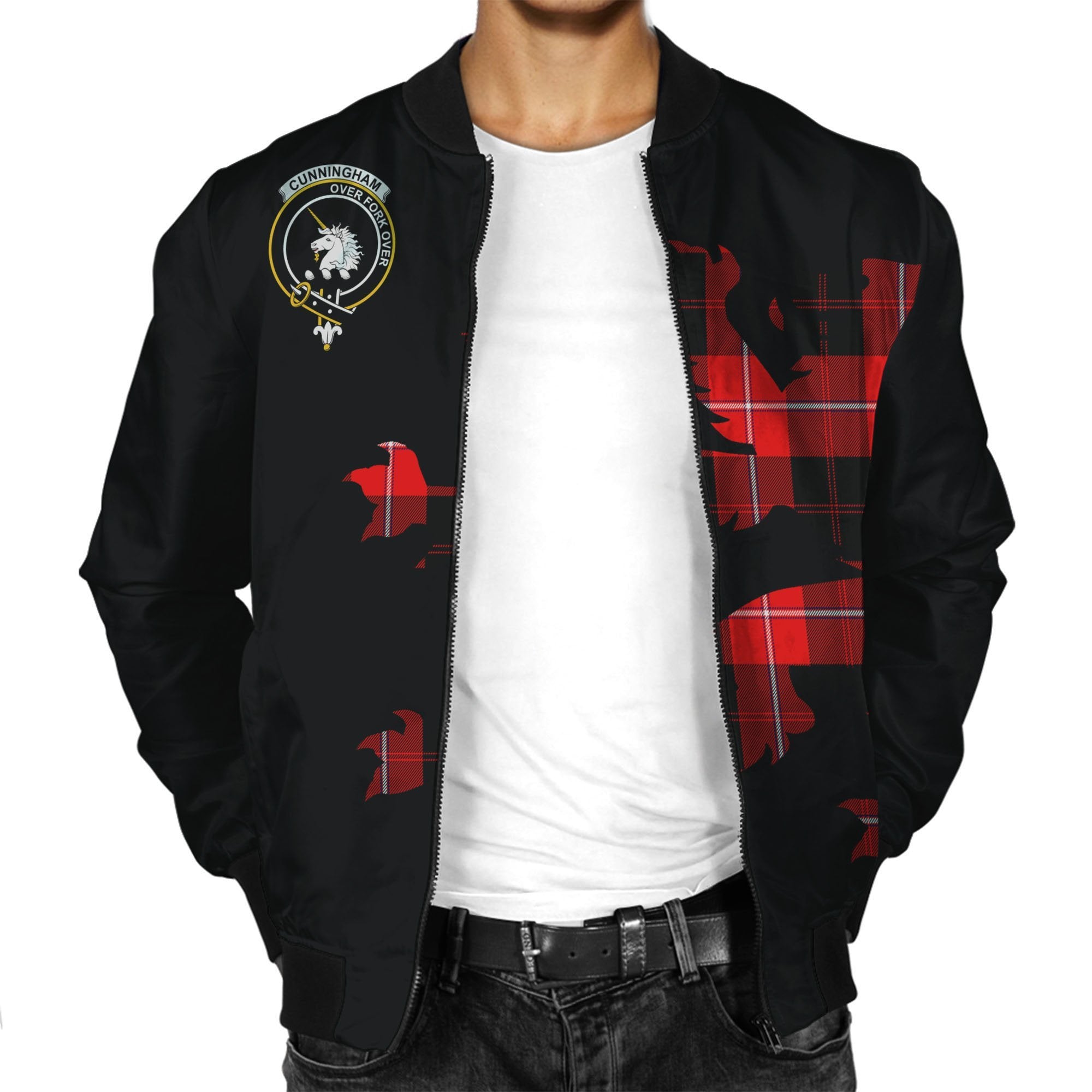 Cunningham Tartan Bomber Jacket Lion & Thistle