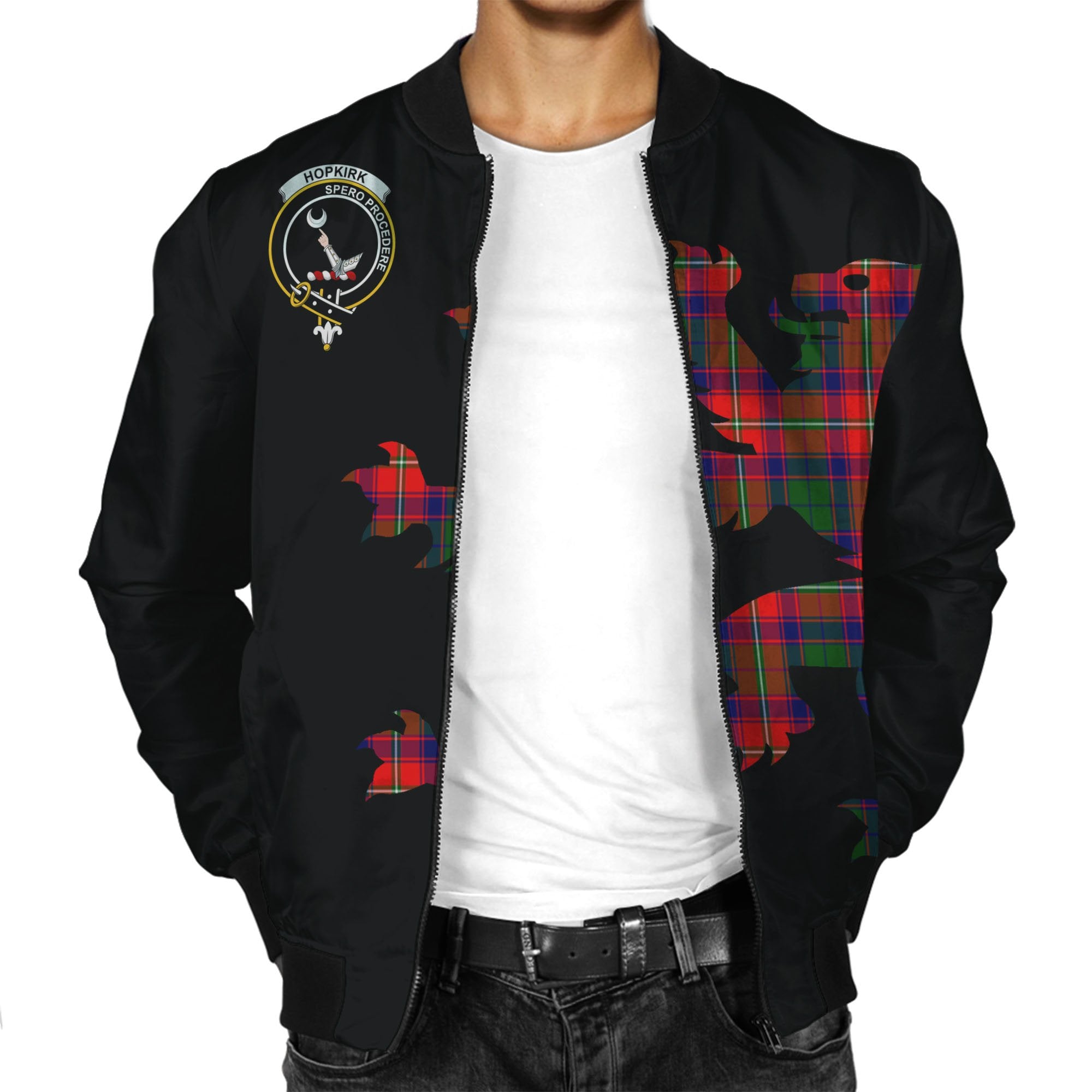 Hopkirk Tartan Bomber Jacket Lion & Thistle